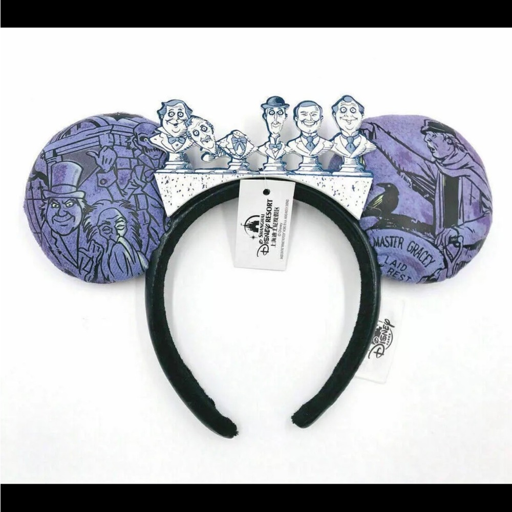 Disney Haunted Mansion Glow In The Dark Mouse Ears Headband